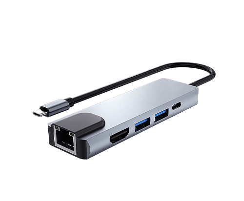 TYPEC TO USB3.0*2+HDMI+RJ45+PD